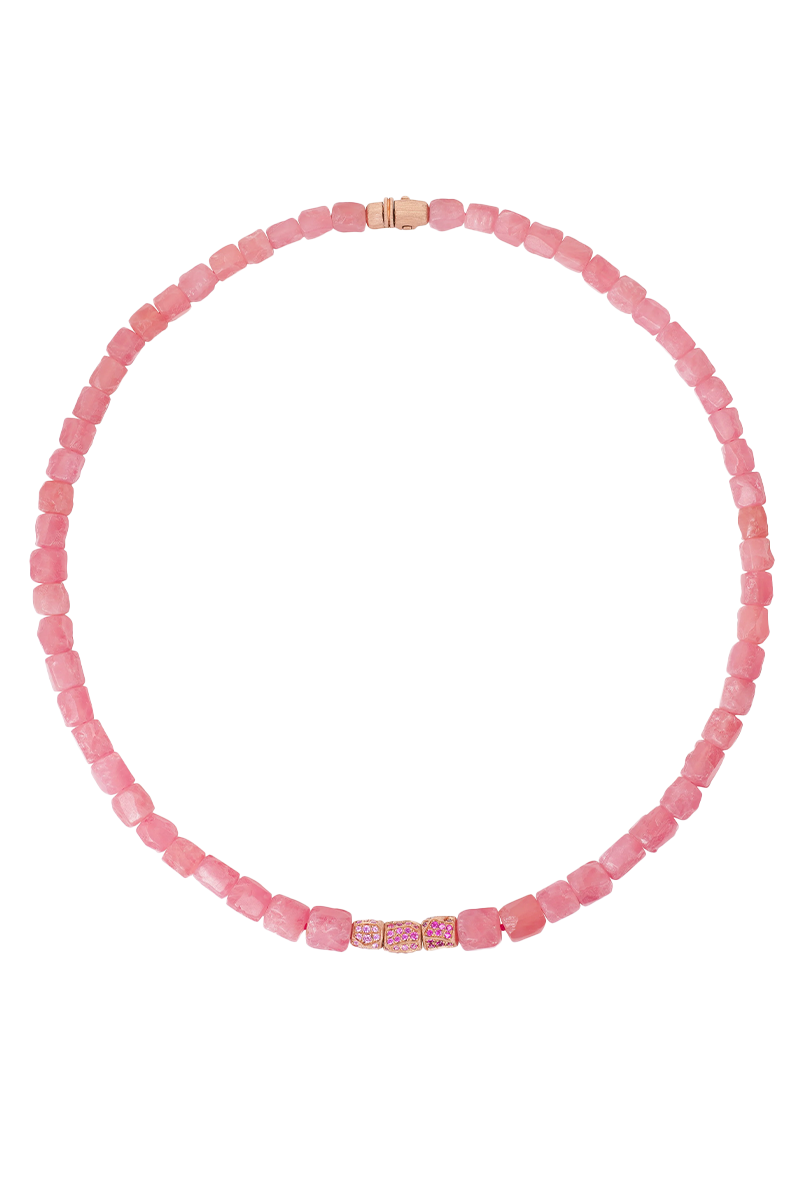 Rhodocrosite Nugget Necklace