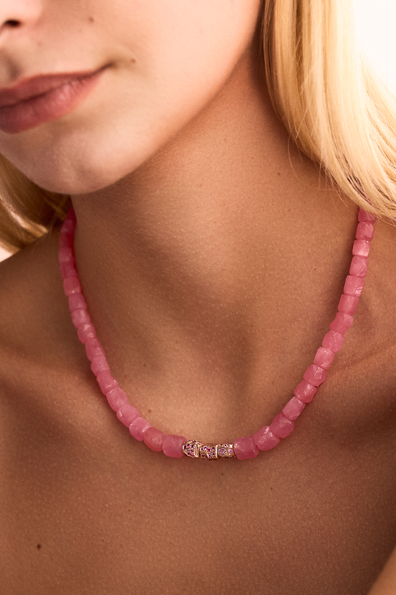 Rhodocrosite Nugget Necklace