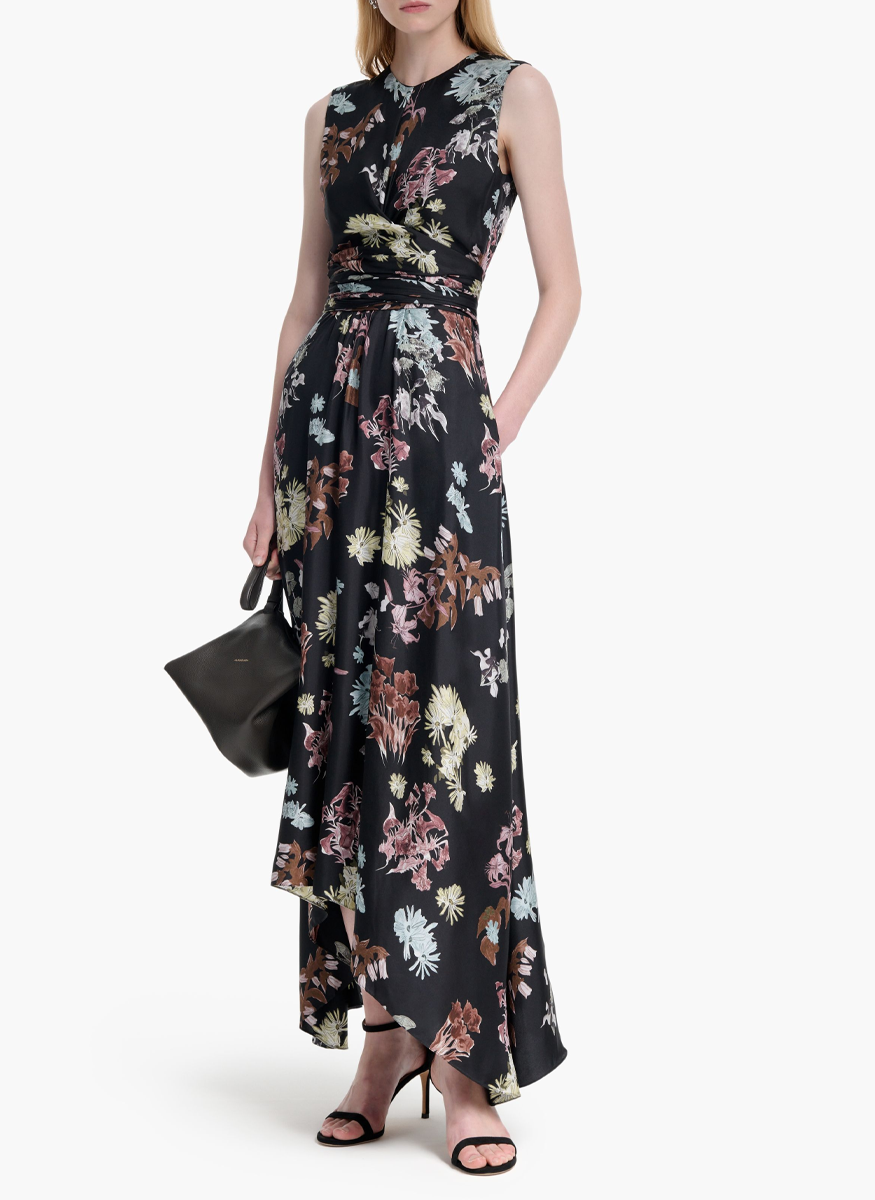 Penny Floral Silk Dress