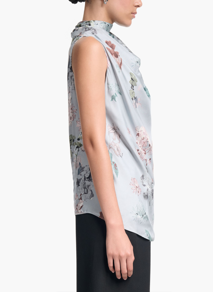 Sleary Top in Silk Flowers - Altuzarra