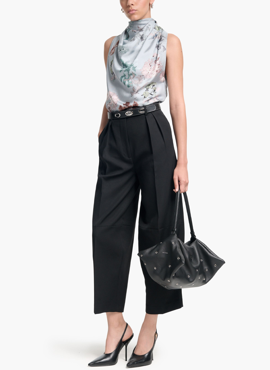 Sleary Top in Silk Flowers