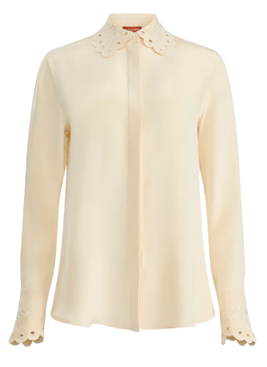 Chika Silk Top in Tapioca