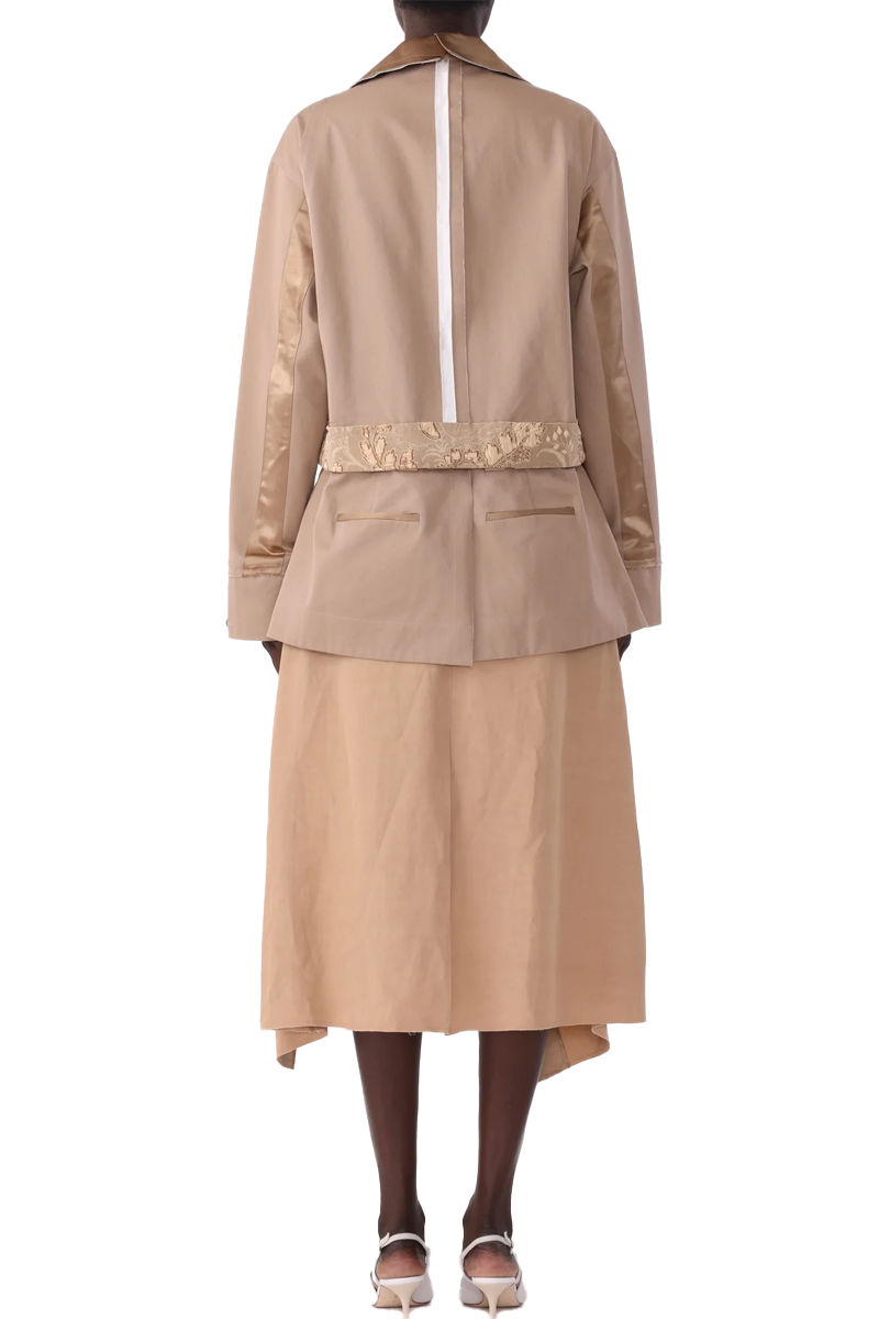 Oversized Boxy Cotton Twill Jacket - Jason Wu Collection