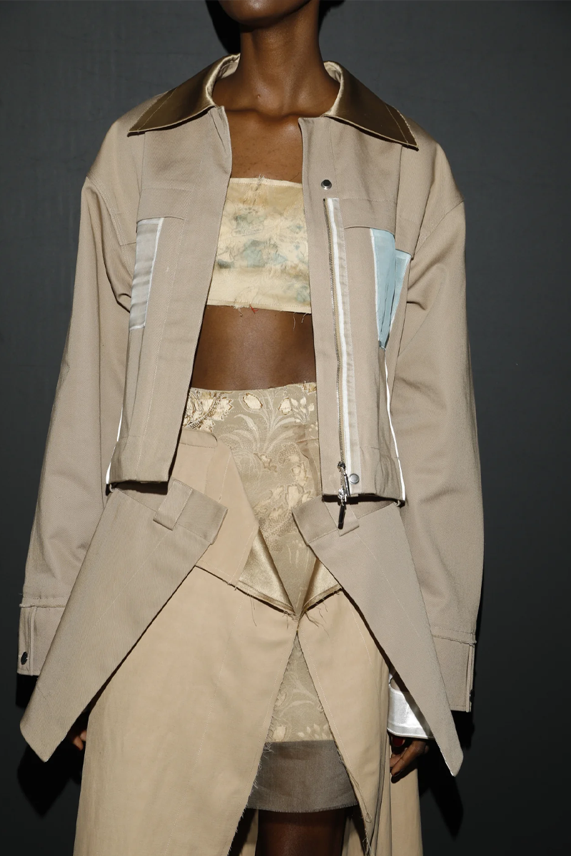 Oversized Boxy Cotton Twill Jacket - Jason Wu Collection