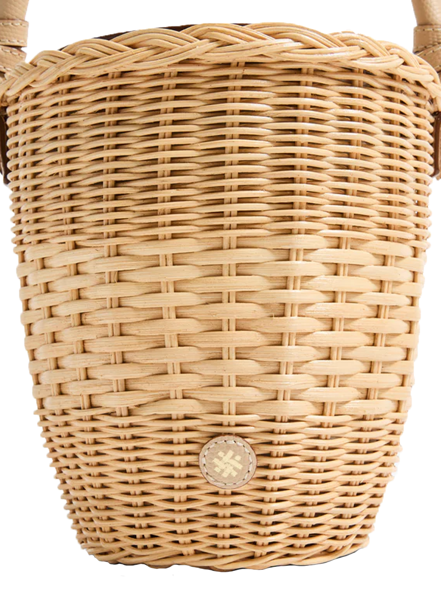 The Jane Rattan Basket with Top Handle - Pamela Munson