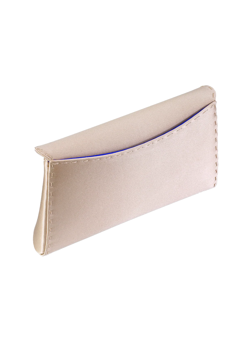 Lee Small Satin Clutch in Ballet Slipper - Tyler Ellis