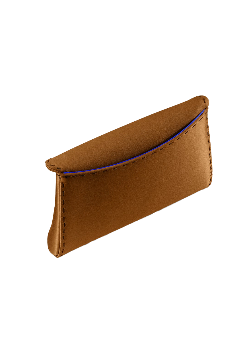 Lee Small Satin Clutch in Mocha - Tyler Ellis