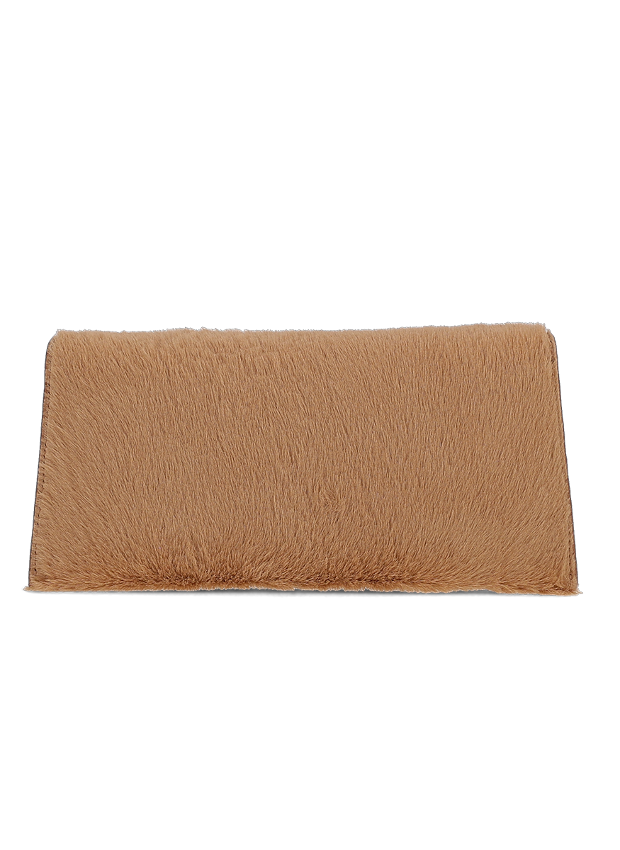 Lee Lineage Haircalf Clutch in Caramel - Tyler Ellis