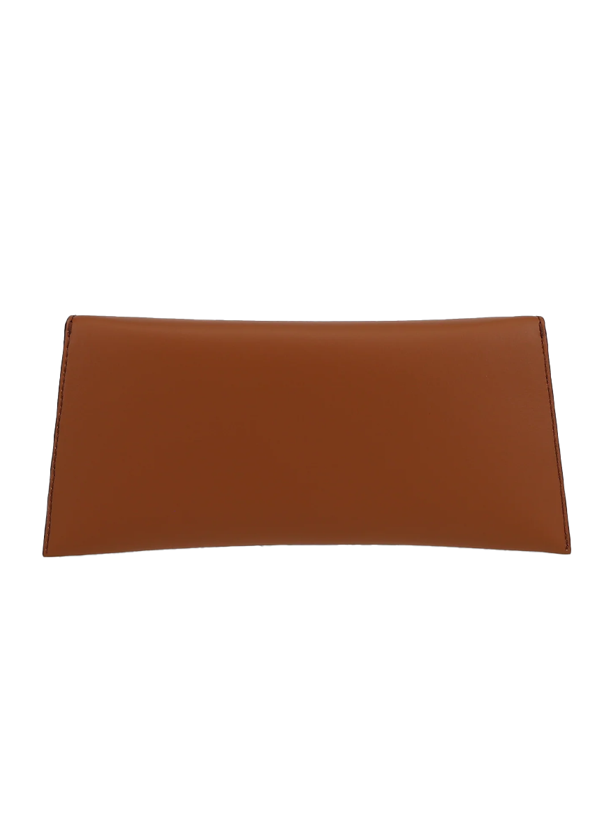 Lee Lineage Leather Clutch in Bark - Tyler Ellis