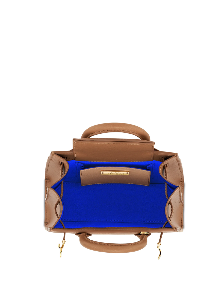 Winnie Mini Cashmere Handbag in Camel - Tyler Ellis