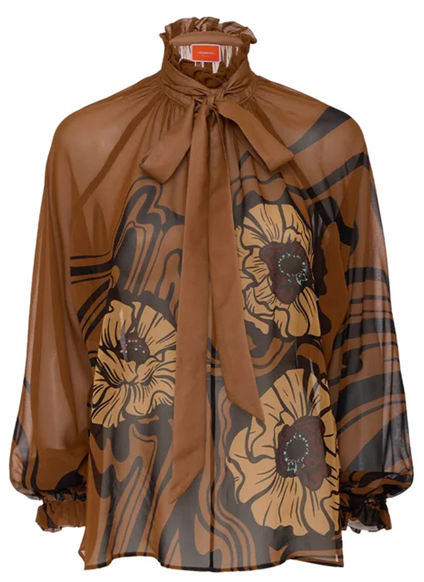 Cerere Blouse in Silk Chiffon