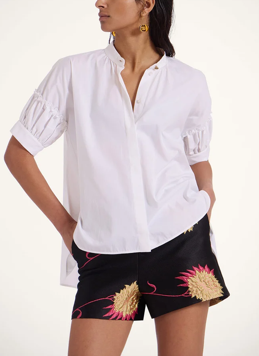 Grace Cotton Taylor Popelin Shirt - La DoubleJ