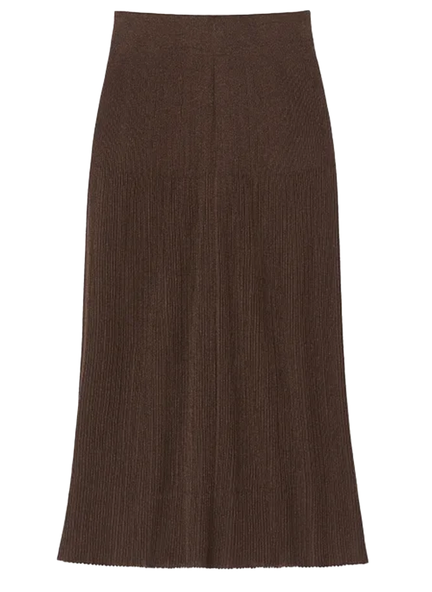 Ribbed Pull On Knit Skirt - Lafayette 148 New York