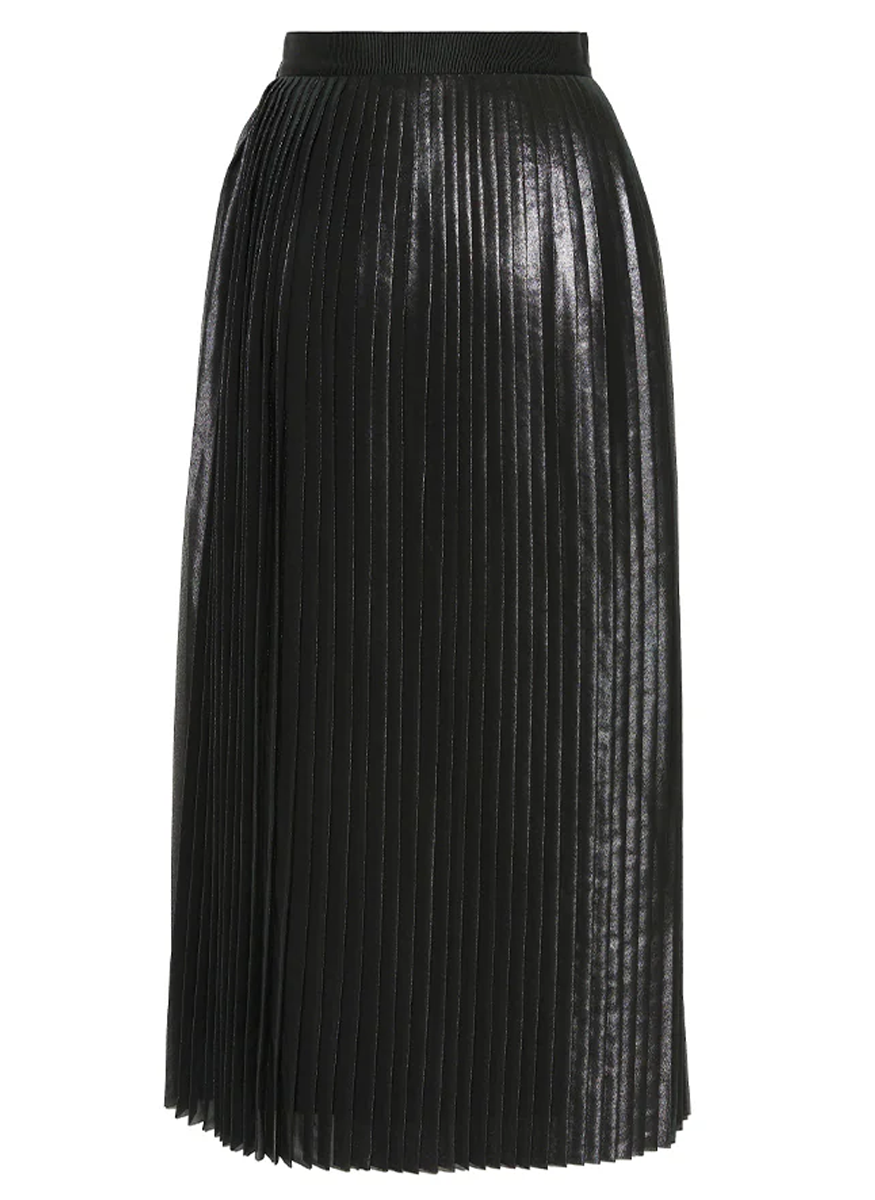 Pleated Midi Skirt