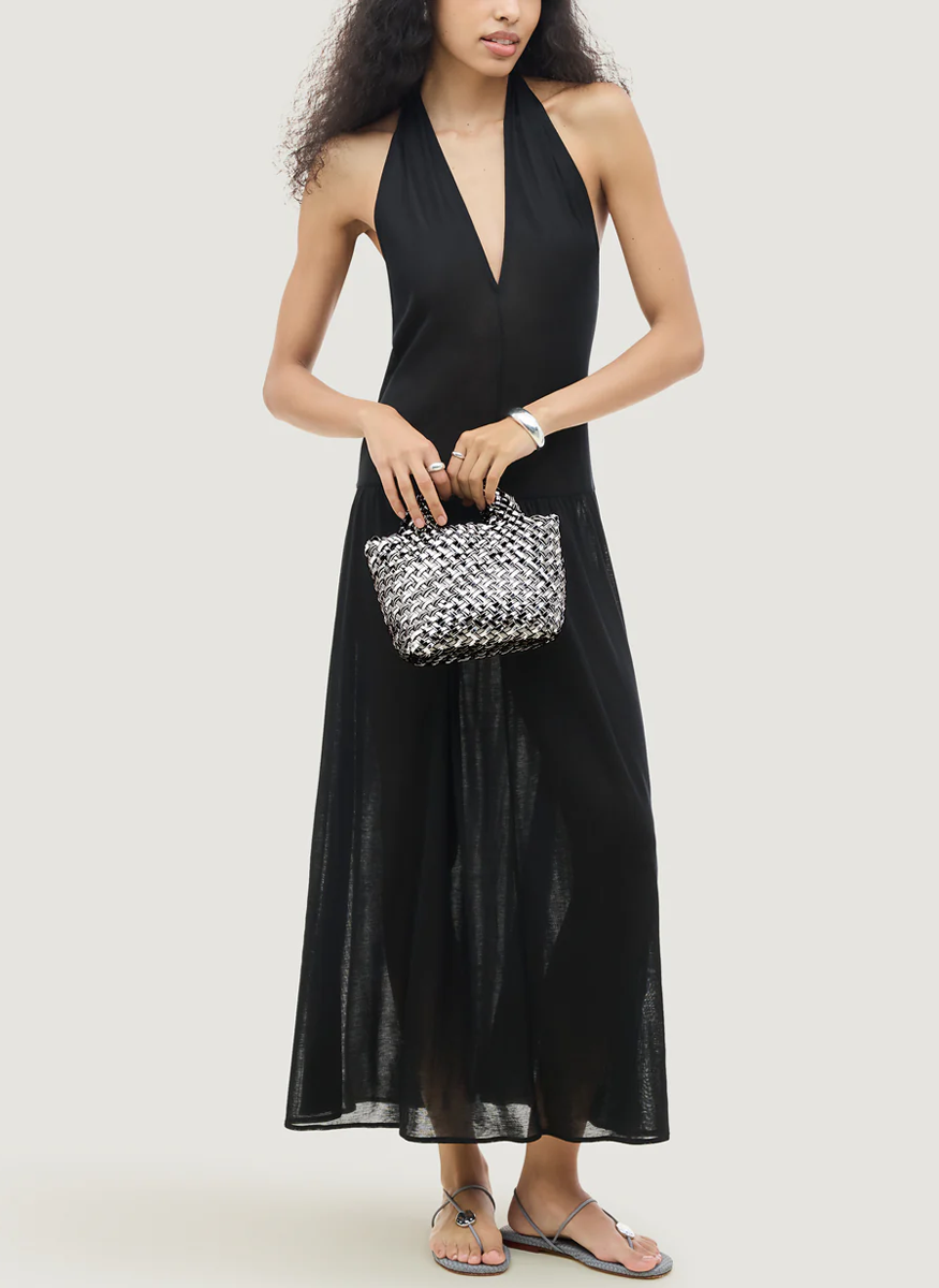 St. Barths Petit Tote in Pewter - Naghedi
