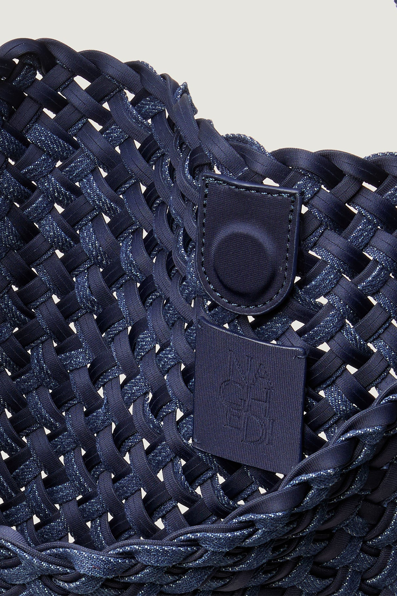 Nomad Medium Hobo Double Weave Denim - Naghedi