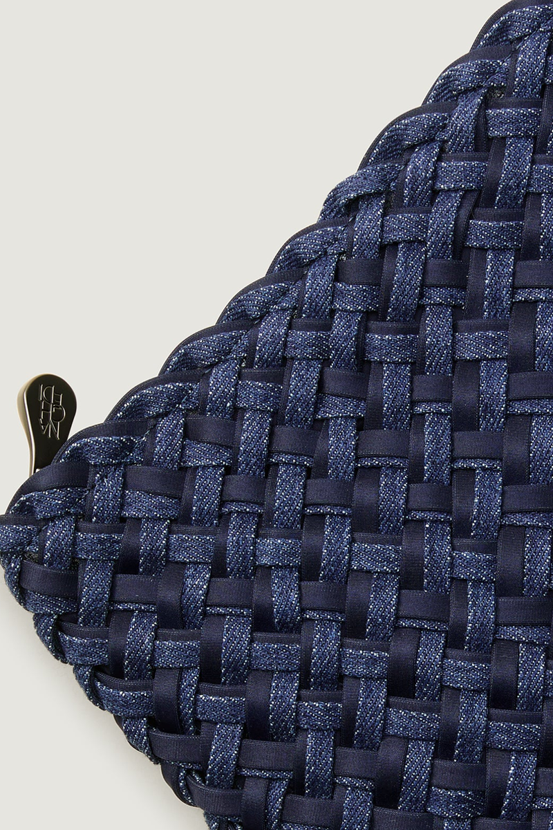 Nomad Medium Hobo Double Weave Denim - Naghedi