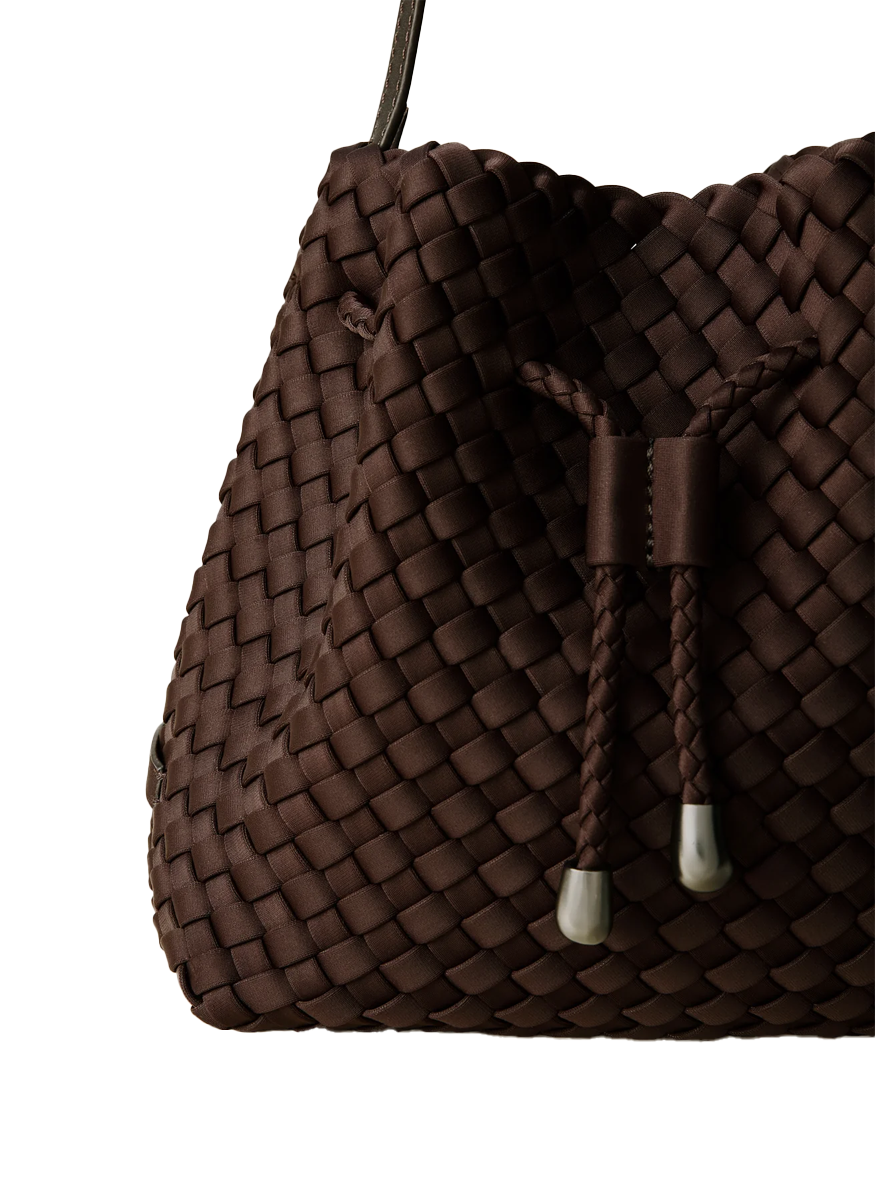 Gramercy Bucket Bag in Chocolate - Naghedi