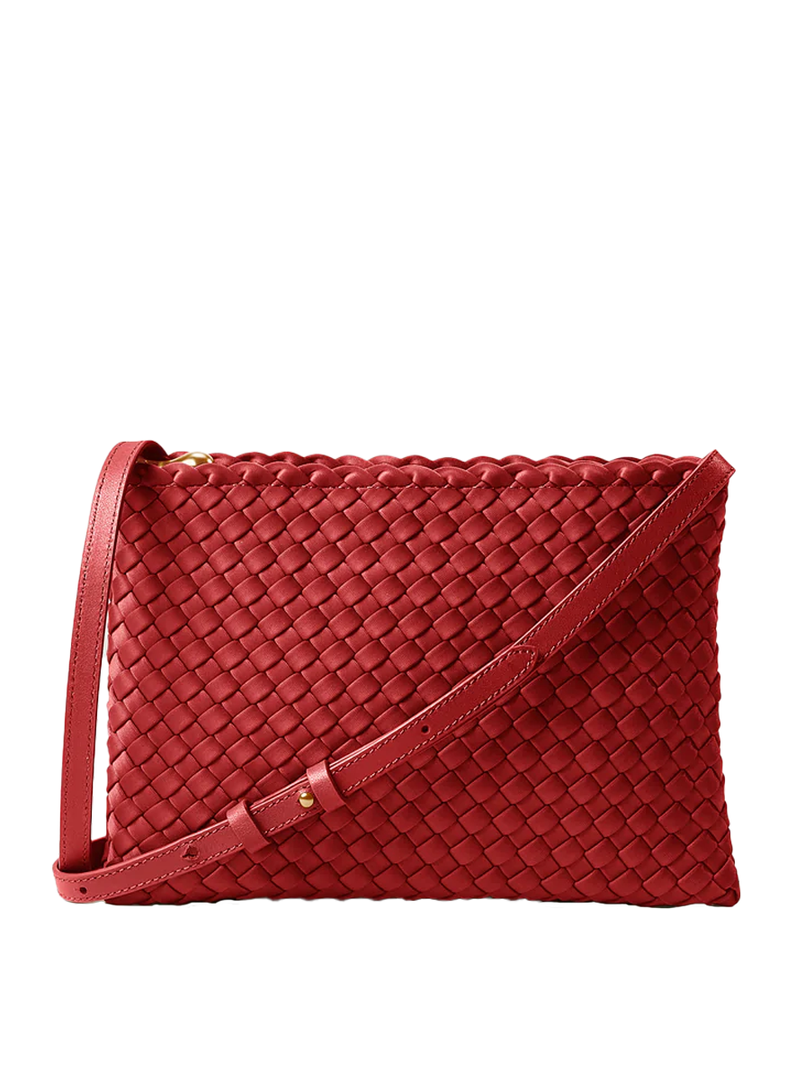 Soho Envelope Crossbody in Rosso - Naghedi