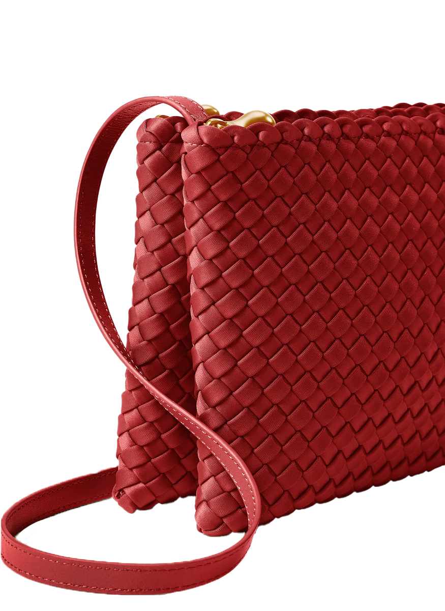 Soho Envelope Crossbody in Rosso - Naghedi