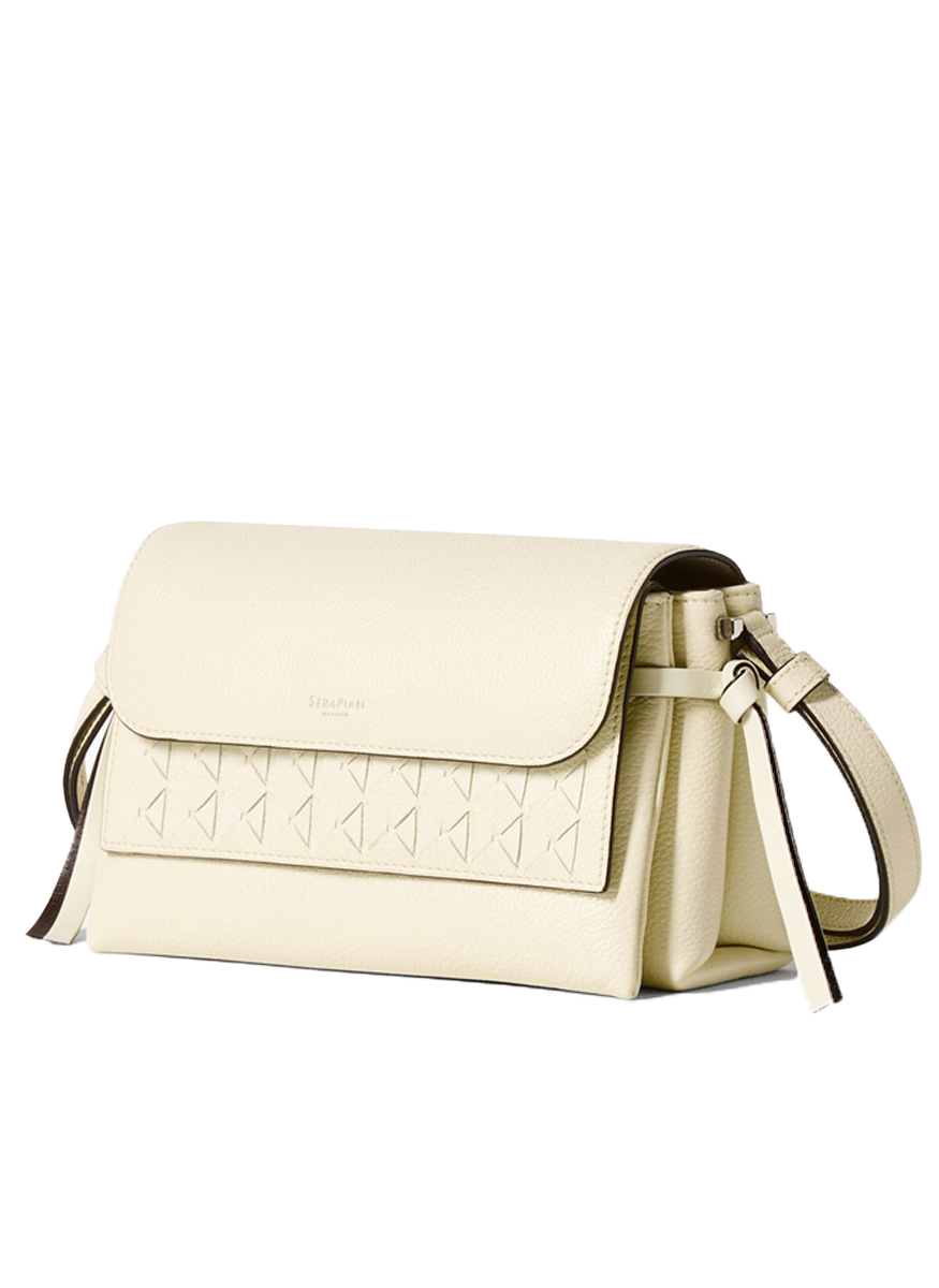 Maro Crossbody Bag in Cachemire Leather and Mosaico - Serapian