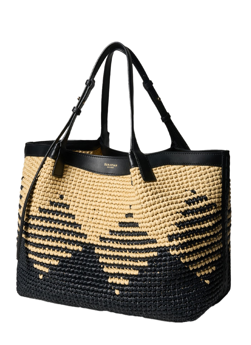 Secret Tote in Raffia - Serapian