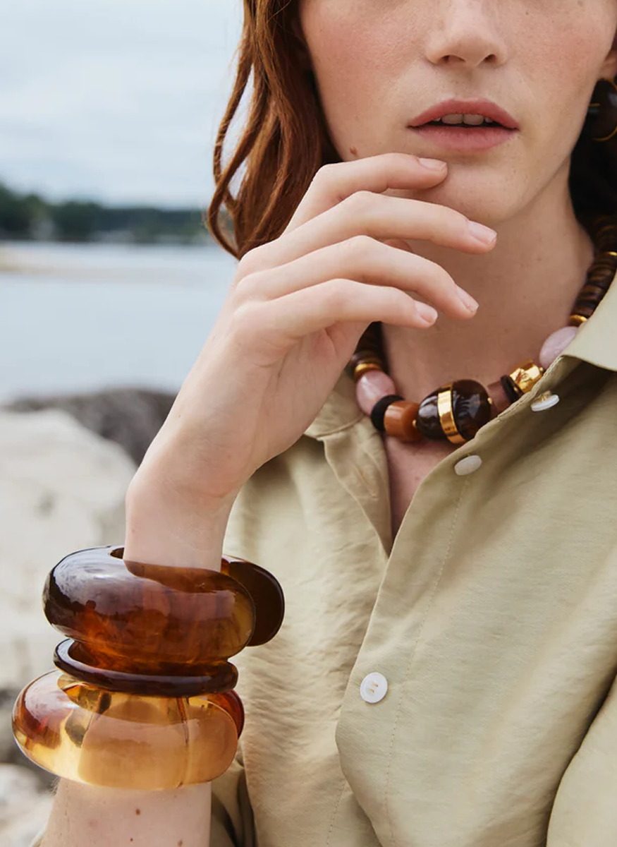 Ridge Cuff in Tortoise