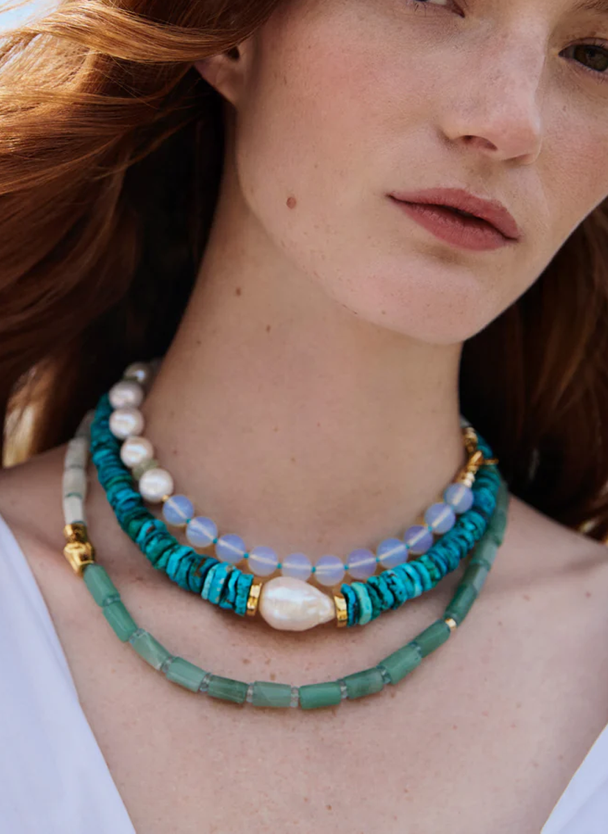 Cabana Necklace in Tide Pool - Lizzie Fortunato