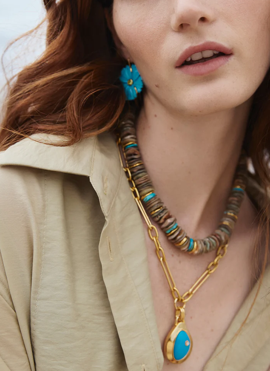 Sand and Sky Necklace - Lizzie Fortunato