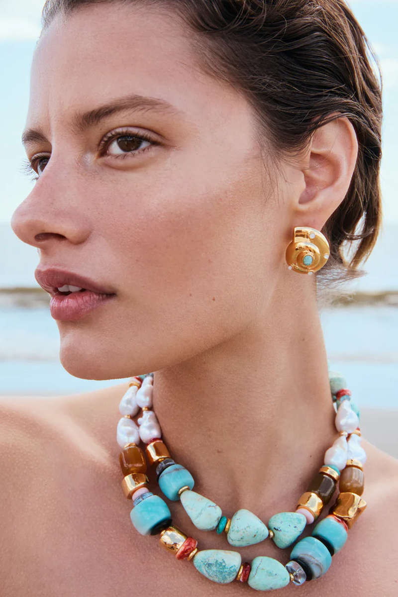 Ariel Necklace in Riveria - Lizzie Fortunato