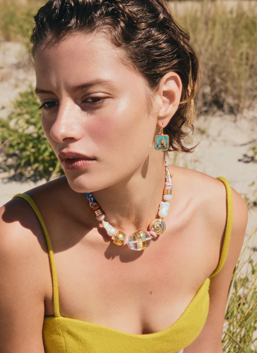 Glass Beach Necklace in Majorca