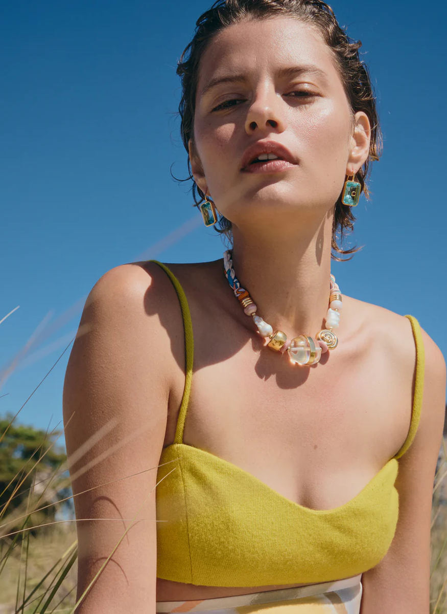 Glass Beach Necklace in Majorca - Lizzie Fortunato