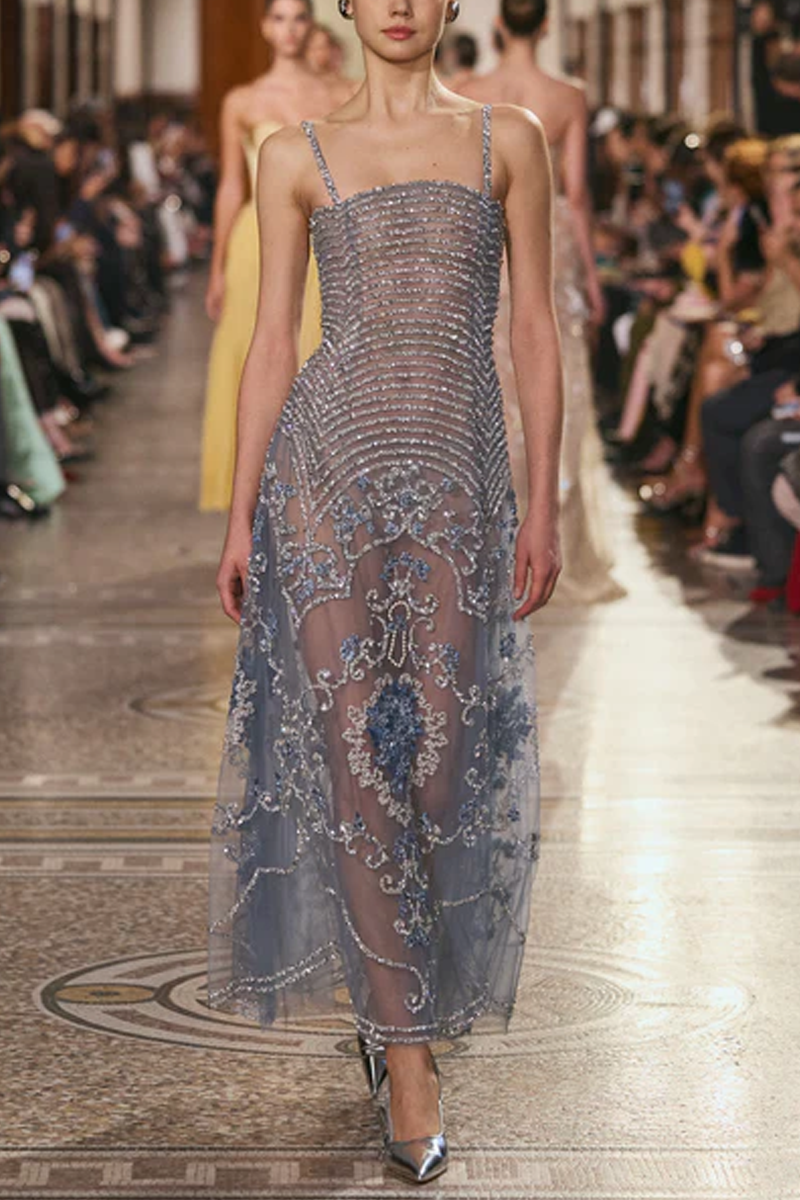 Sequin Embellished Gown