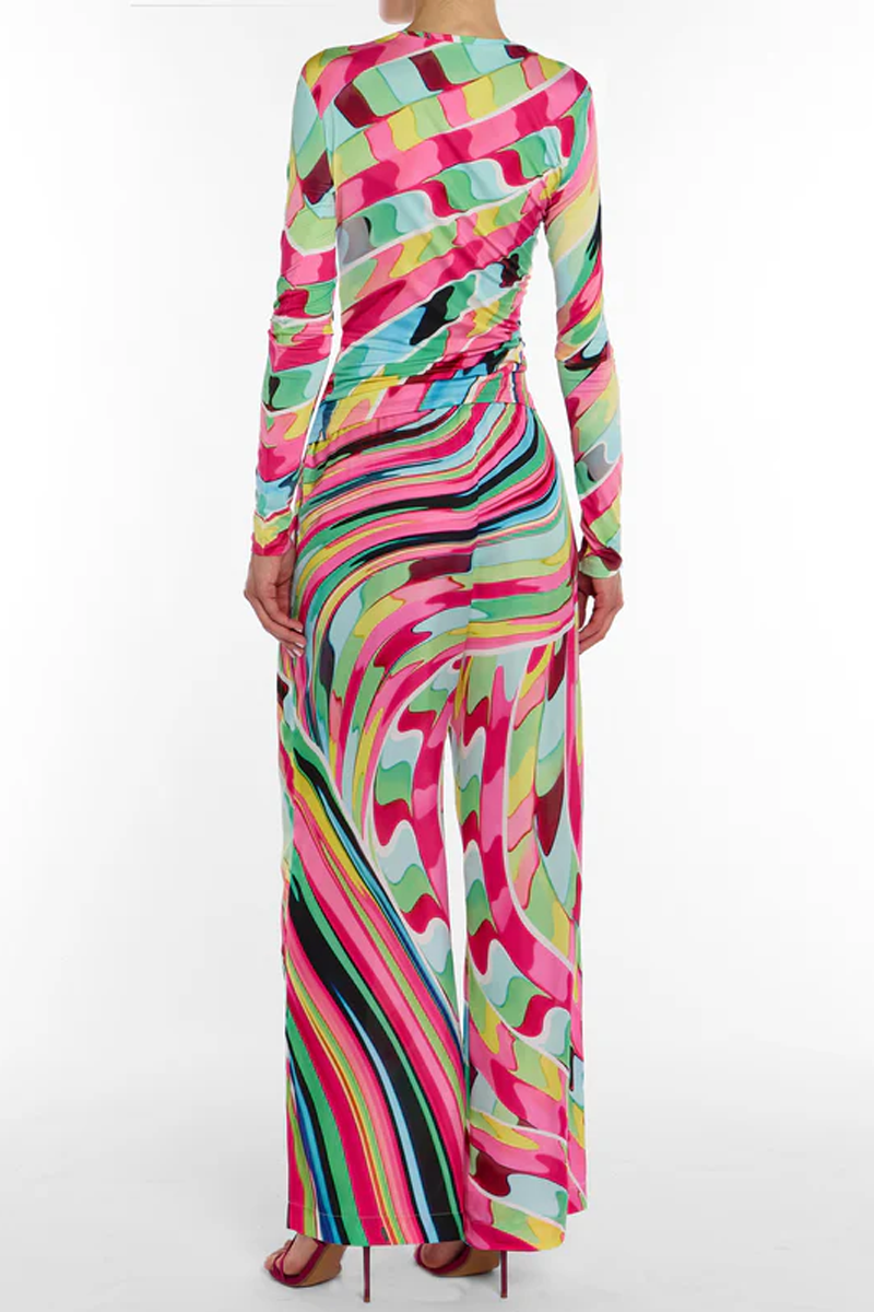 Varenne Trousers in Reticello Rainbow - Mary Katrantzou