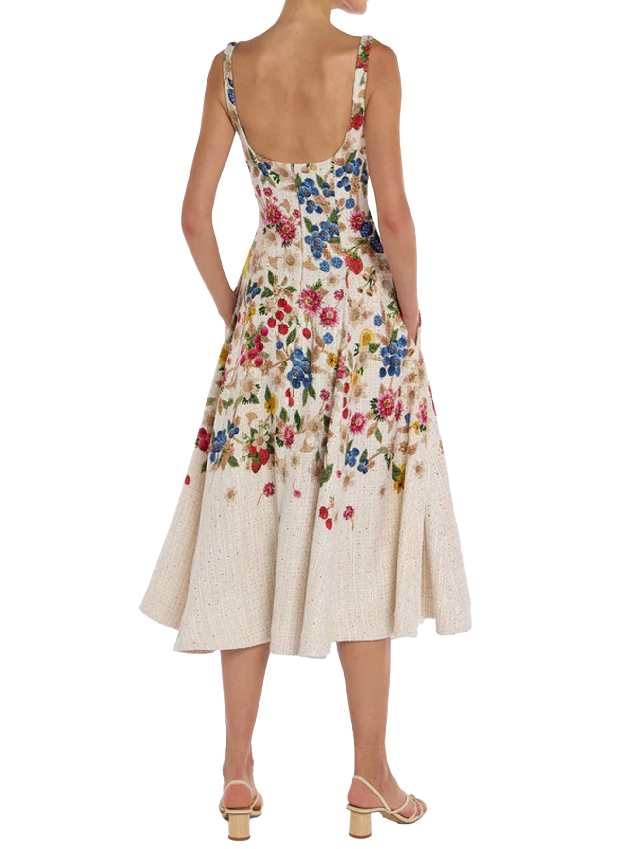 Beaux Dress Sequin Tweed Fruitavola - Mary Katrantzou