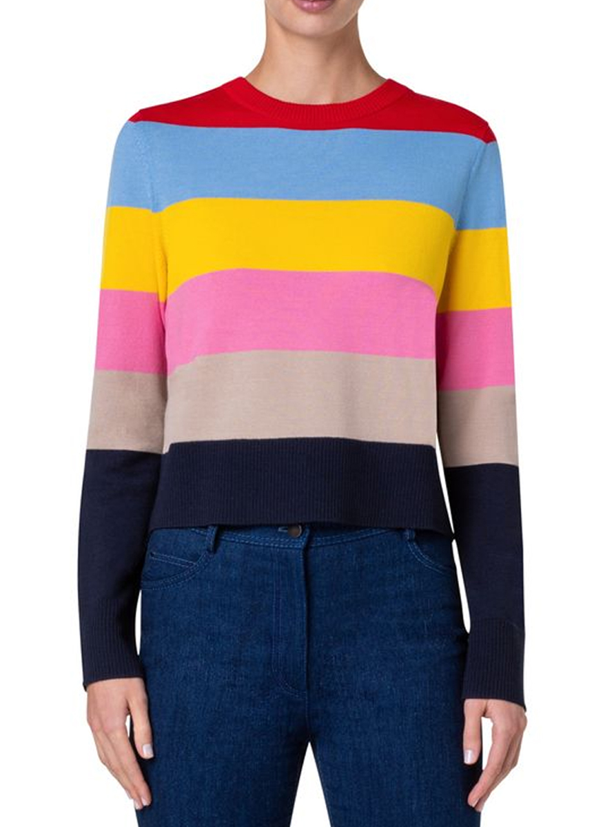 Colorblock Knit Sweater