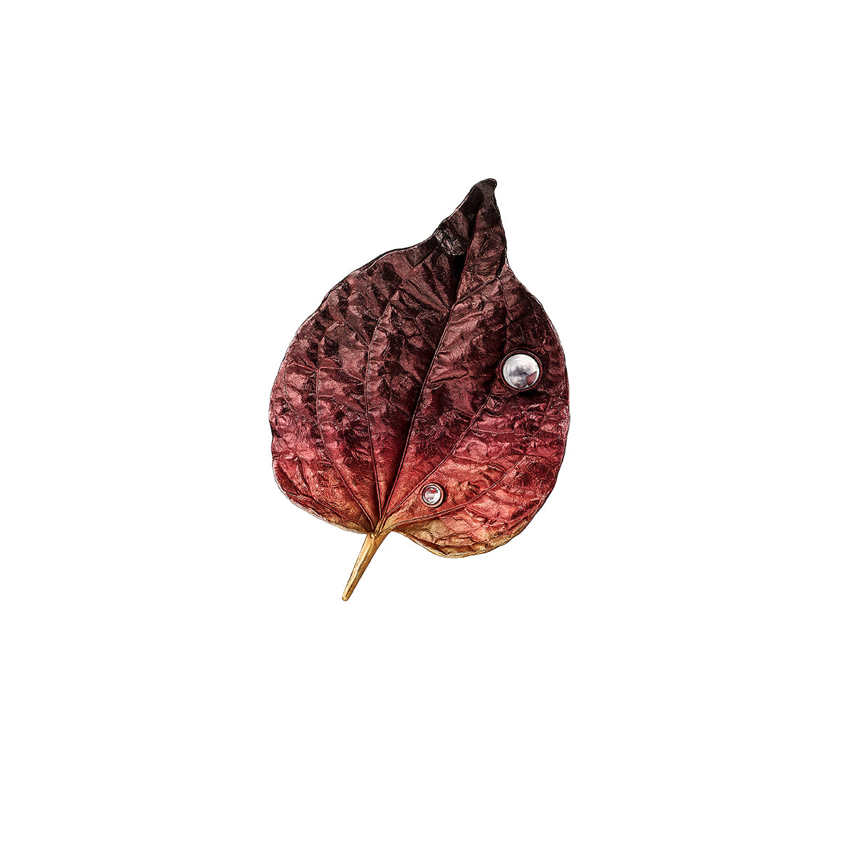 Sunset Autumn Leaf Brooch - Anabela Chan