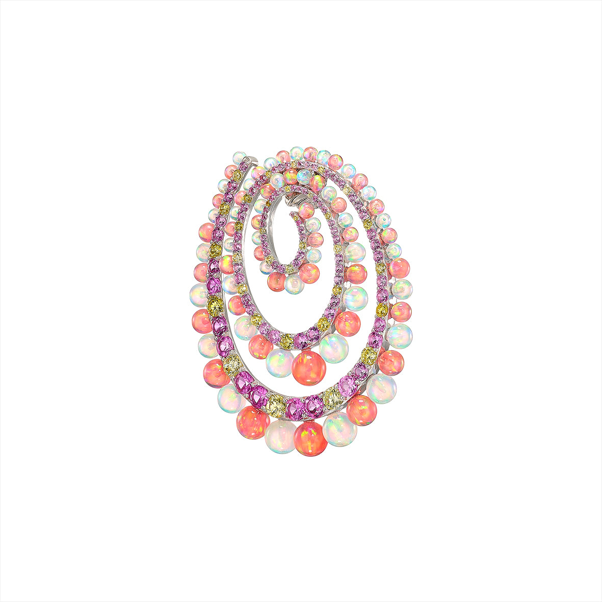 Sunset Opal Vortex Hoops