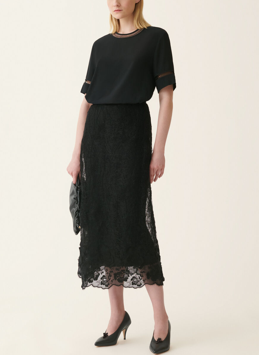 Short-sleeve Crêpe De Chine Top - Fabiana Filippi