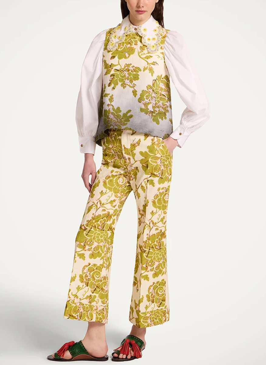 Hendrix Pant in Oasis Green - La DoubleJ