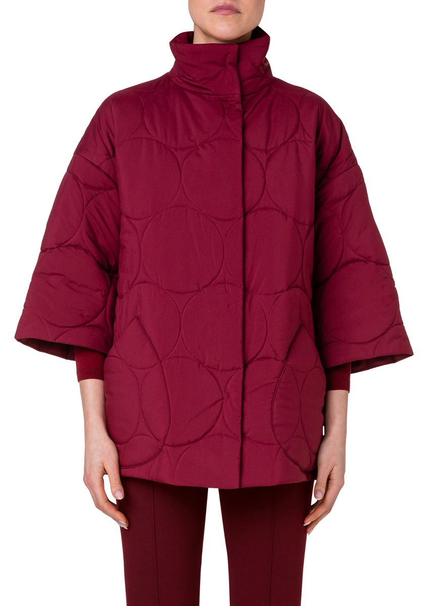 Techno Quilt Egg Shape Coat - Akris Punto