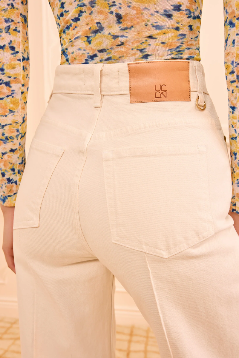 The Genevieve Stretch Pintuck Jean - Ulla Johnson