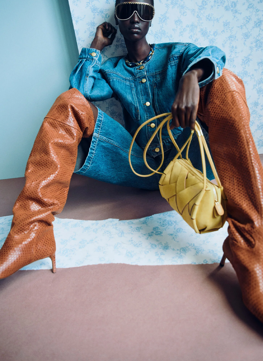 The Briar Collarless Denim Jacket - Ulla Johnson
