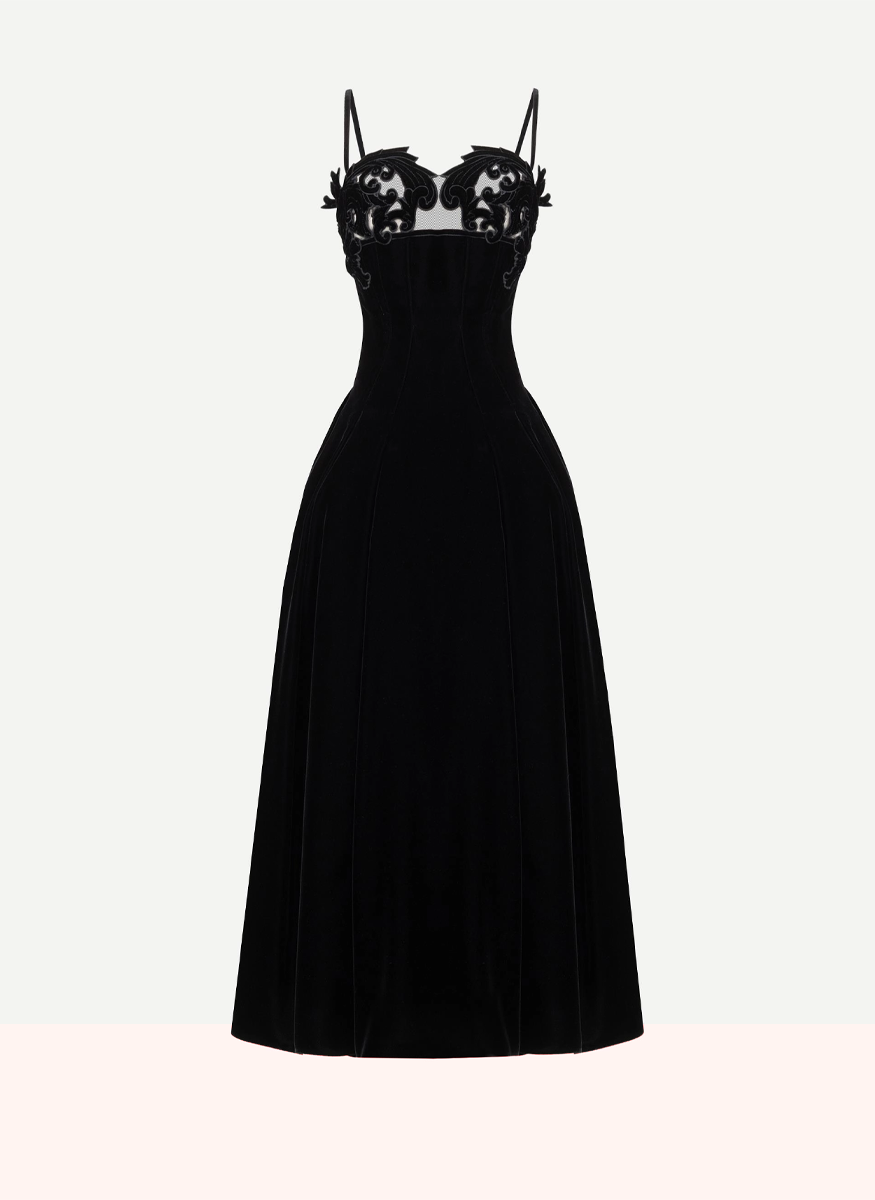 Velvet Midi Dress - Zuhair Murad