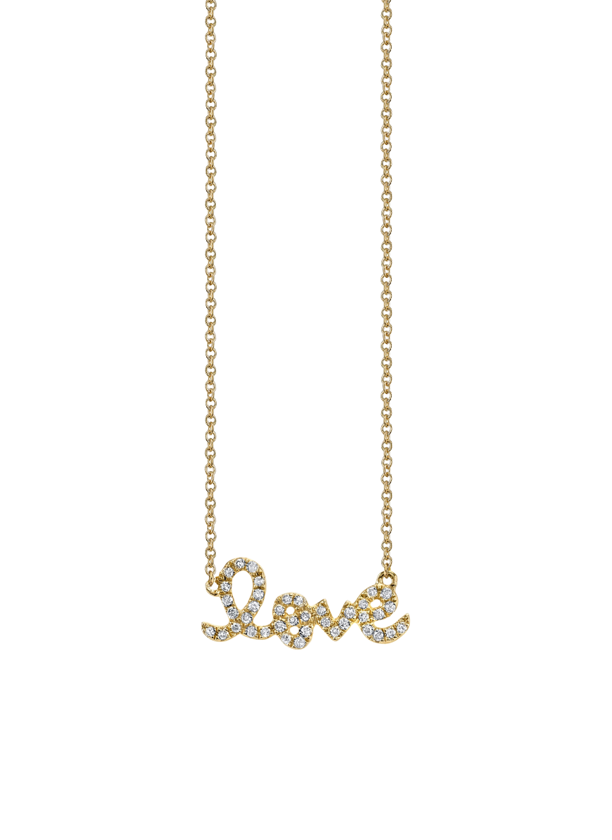Love Script Necklace, Small