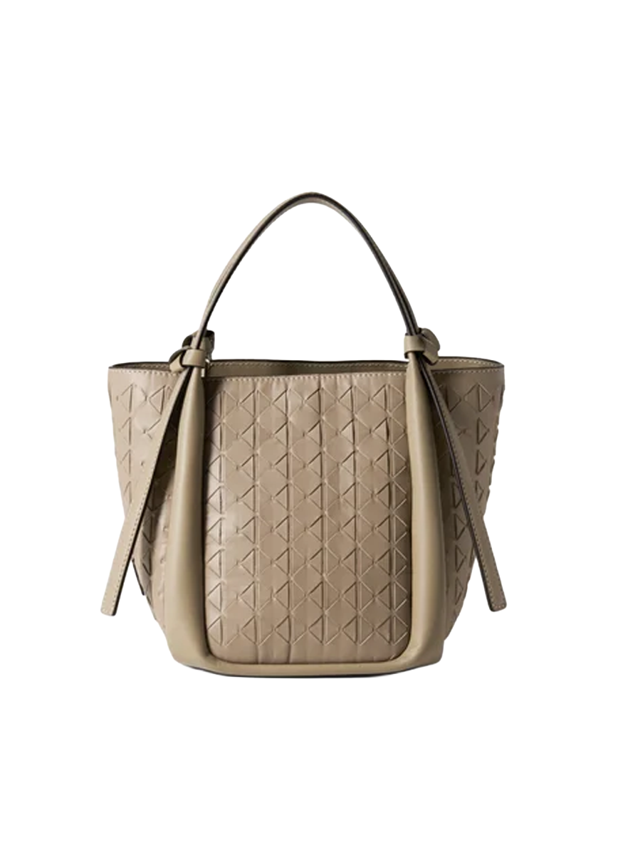 Mini Bucket Bag in Sahara Mosaico - Serapian