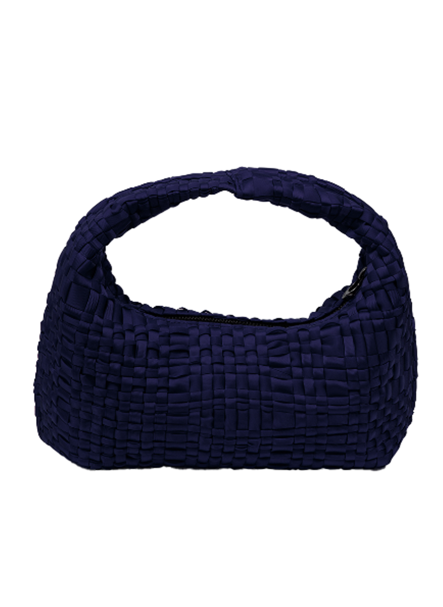 Rebirth Bow Ribbon Shoulder Bag in Navy