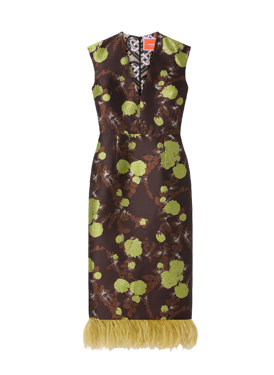 Sleek Dress in Devon Brown - La DoubleJ