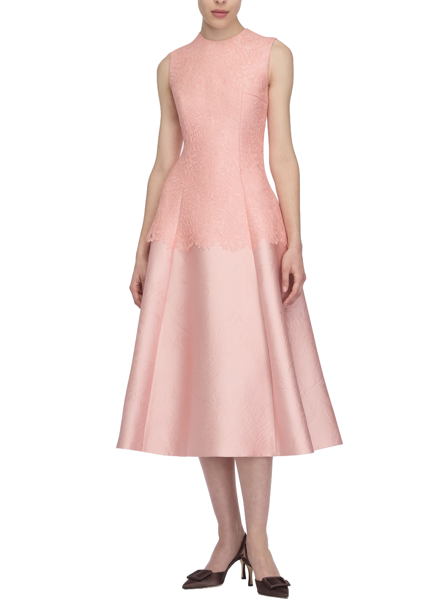 Mara Embossed Cloque Dress - Emilia Wickstead
