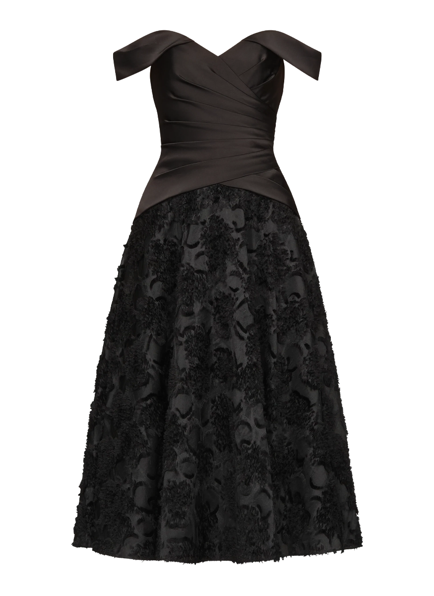 Lila Off Shoulder A Line Dress - THEIA